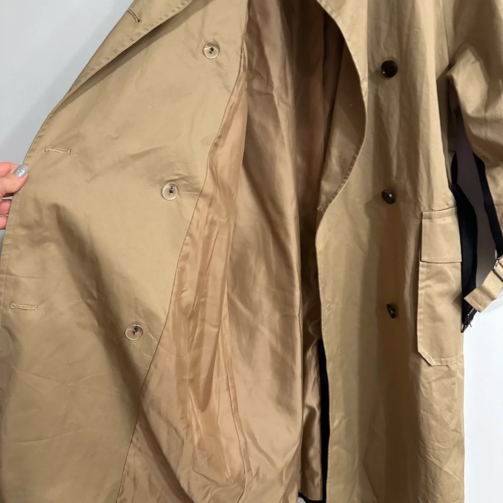 OROTON 2-COLOUR TRENCH COAT OVERSIZED - Picture 12 of 15